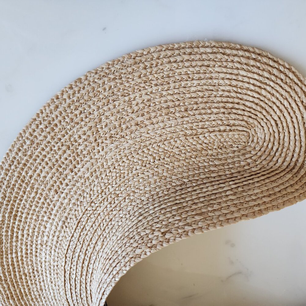 NWT - Helen Kaminski Maris Raffia Visor Hat - Natural👒 #11957 - Picture 5 of 13
